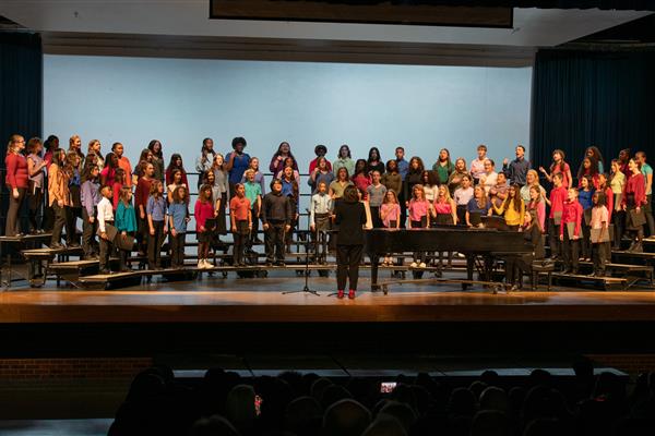 2023 All County Chorus Students Performing